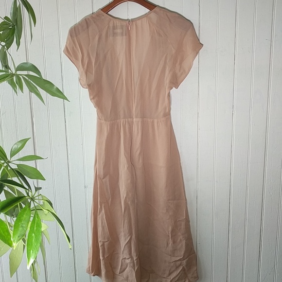 Reformation Thalia blush pink tulle midi dress 2P - Picture 8 of 8